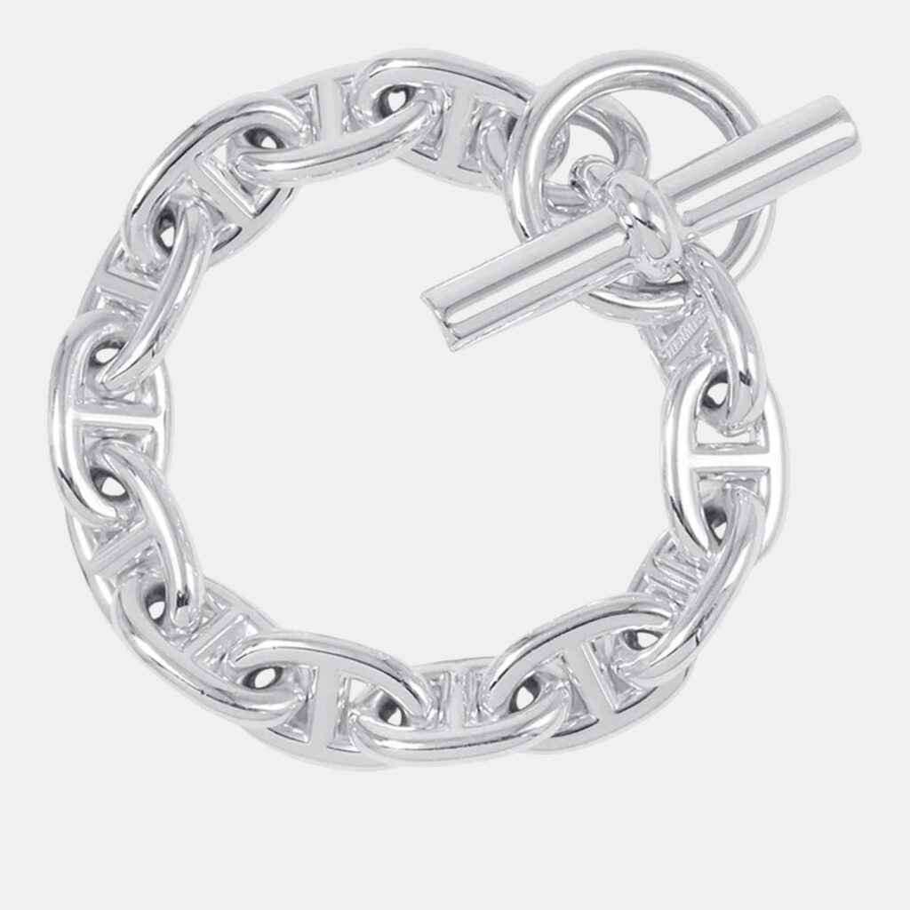Hermes Chaine D'Ancre 13 Frames Bracelet Silver 925