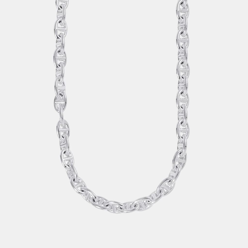 Hermes Chaine D'Ancre 43 Frames Necklace PM Silver 925 Hermes Chaine D'Ancre 43 Frames Necklace PM Silver 925