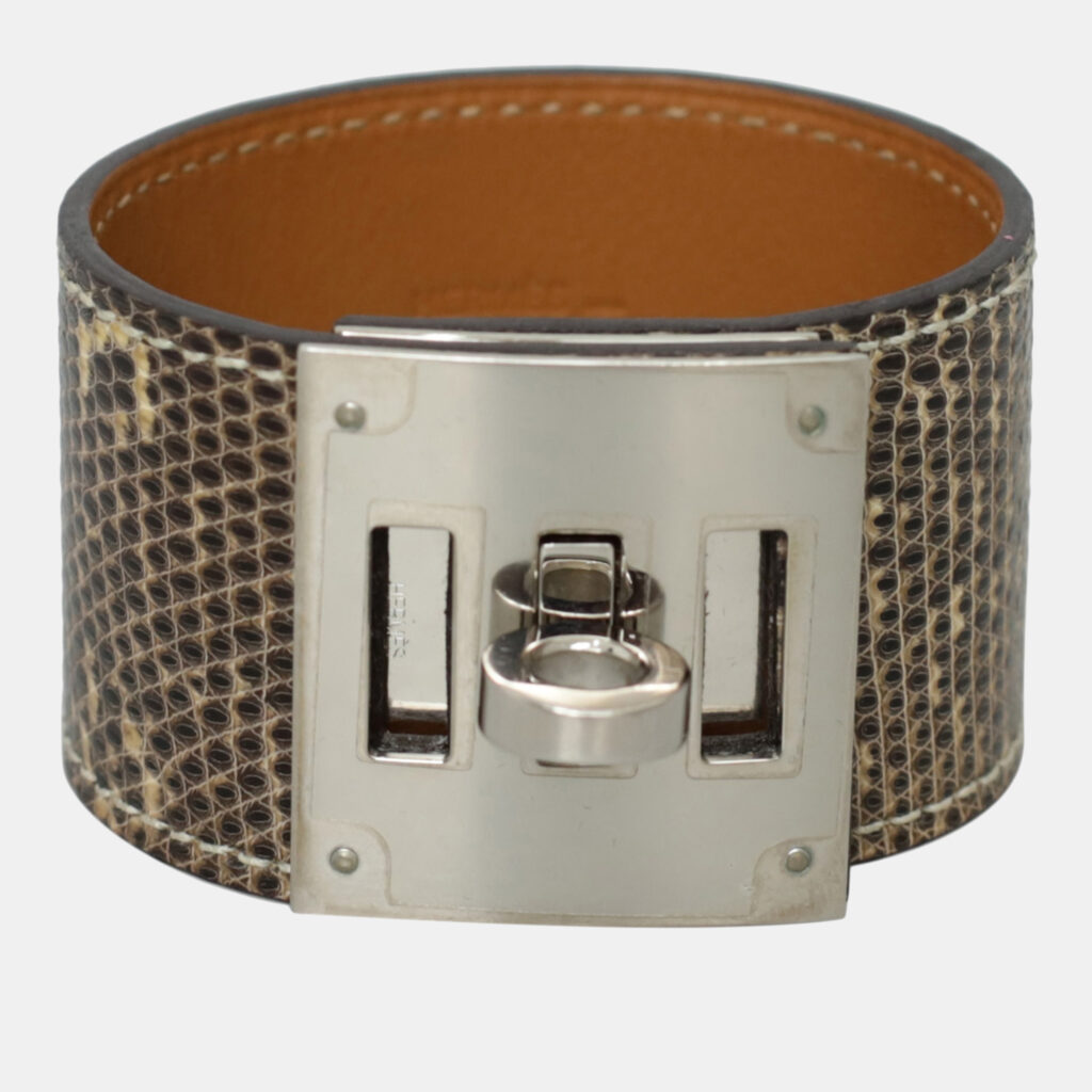 Hermes Lizard Kelly Dog Bracelet