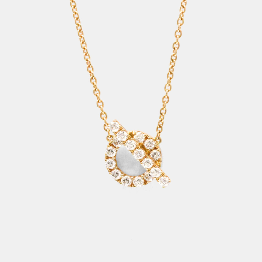 Hermes Finesse Necklace Diamond Pink Gold 18K Diamond Necklace Pink Gold Hermes Finesse Necklace Diamond Pink Gold 18K Diamond Necklace Pink Gold