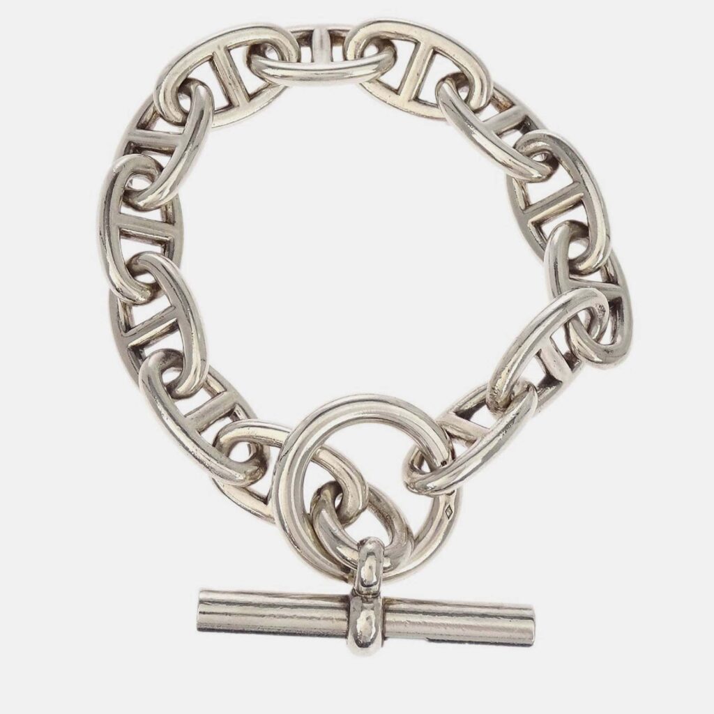 Hermes Chaine d'Ancre TGM Bracelet Ag925 Silver Hermes Chaine d'Ancre TGM Bracelet Ag925 Silver