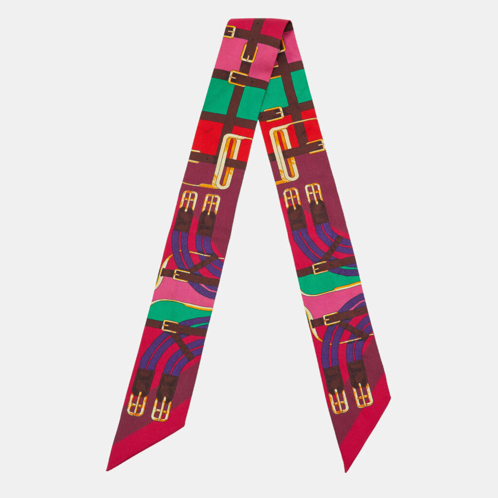 Hermès Multicolor Grand Manege Silk Twilly Hermès Multicolor Grand Manege Silk Twilly