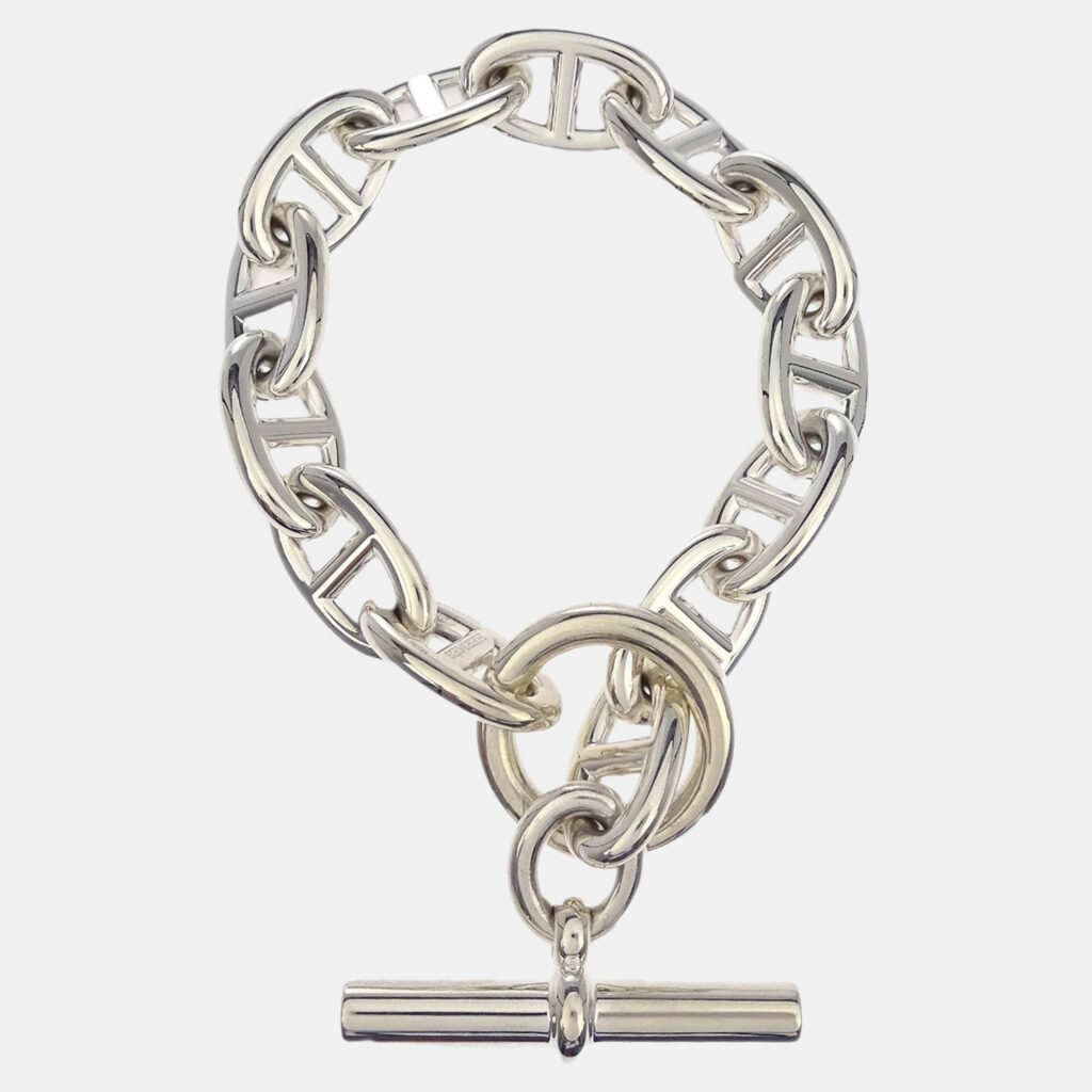 Hermes Chaine d'Ancre TGM Bracelet Ag925 Silver Hermes Chaine d'Ancre TGM Bracelet Ag925 Silver