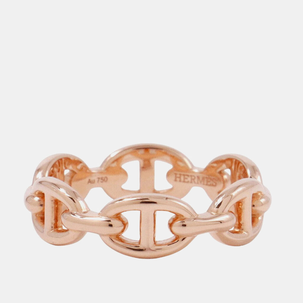 Hermes Chaine D'Ancre Unchaining Size Pm/54 18K Pink Gold Hermes Chaine D'Ancre Unchaining Size Pm/54 18K Pink Gold