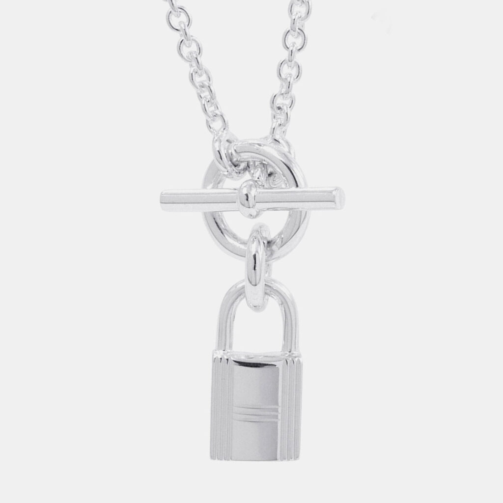 Hermes Amulette Kelly Cadena Necklace Silver 925 Hermes Amulette Kelly Cadena Necklace Silver 925