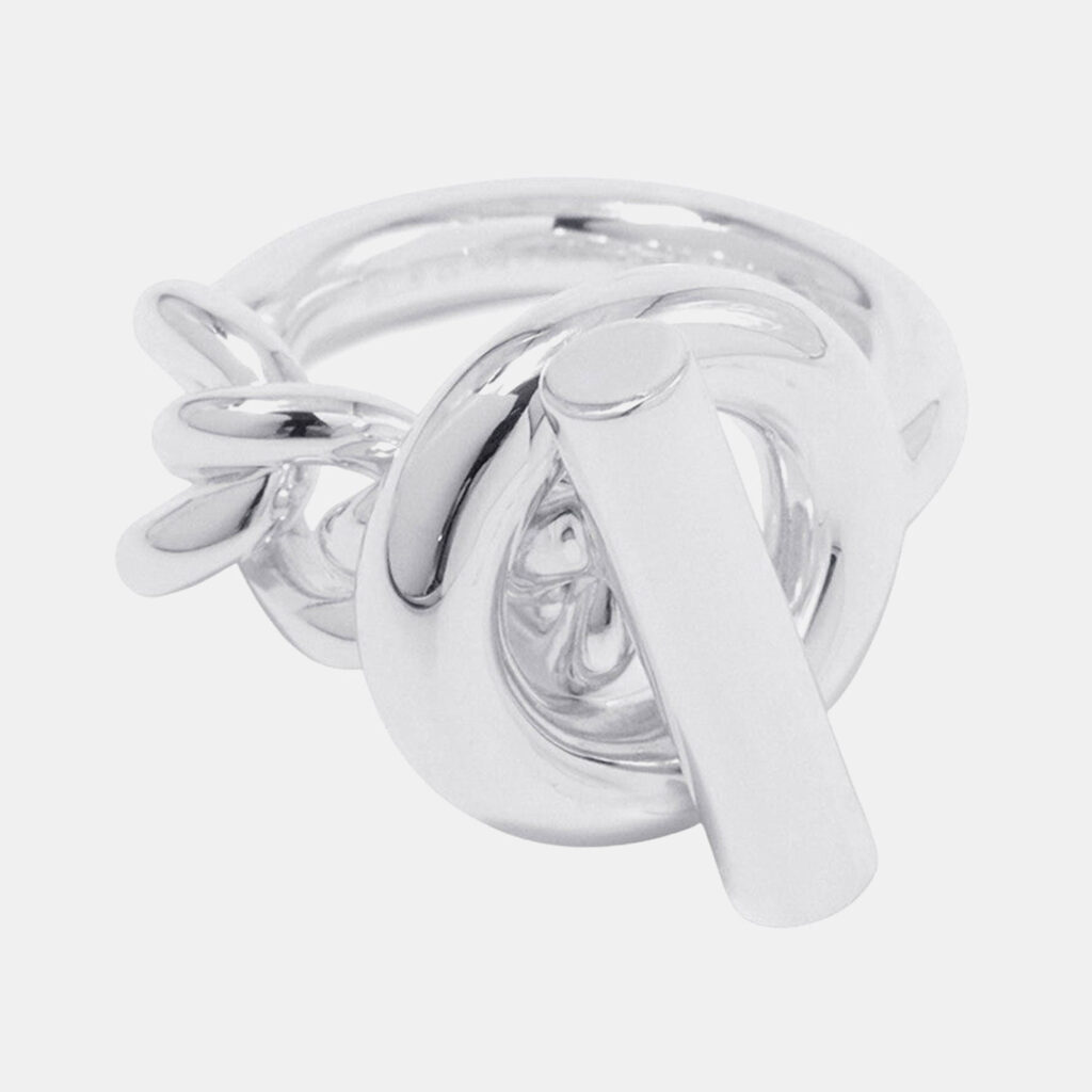 Hermes Croisette Silver 925 Ring Size GM EU 52 Hermes Croisette Silver 925 Ring Size GM EU 52