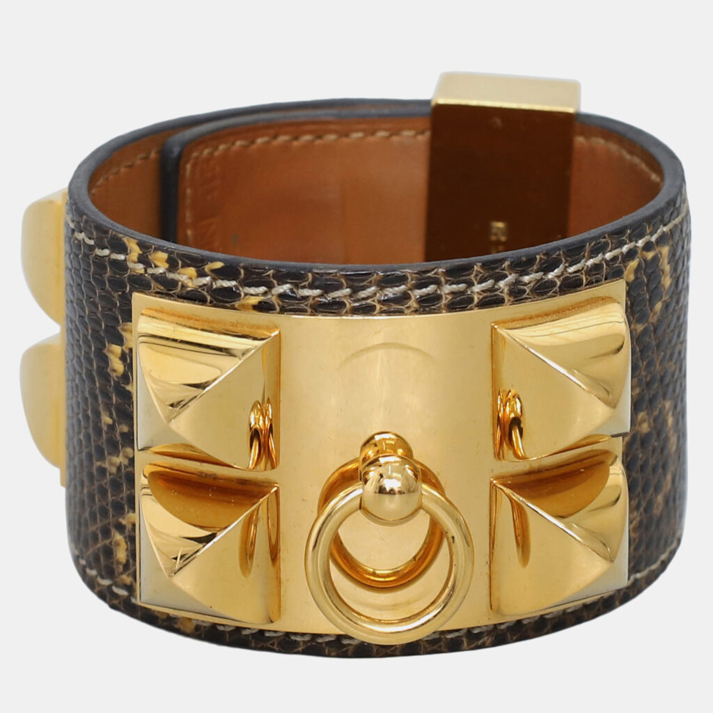 Hermes Lizard Collier de Chien Bracelet Hermes Lizard Collier de Chien Bracelet