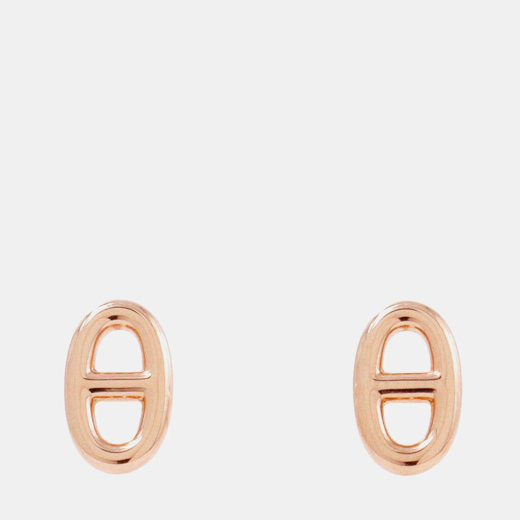 Hermes Chaine D'Ancre Farandole Earrings Size Tpm 18K Pink Gold Hermes Chaine D'Ancre Farandole Earrings Size Tpm 18K Pink Gold