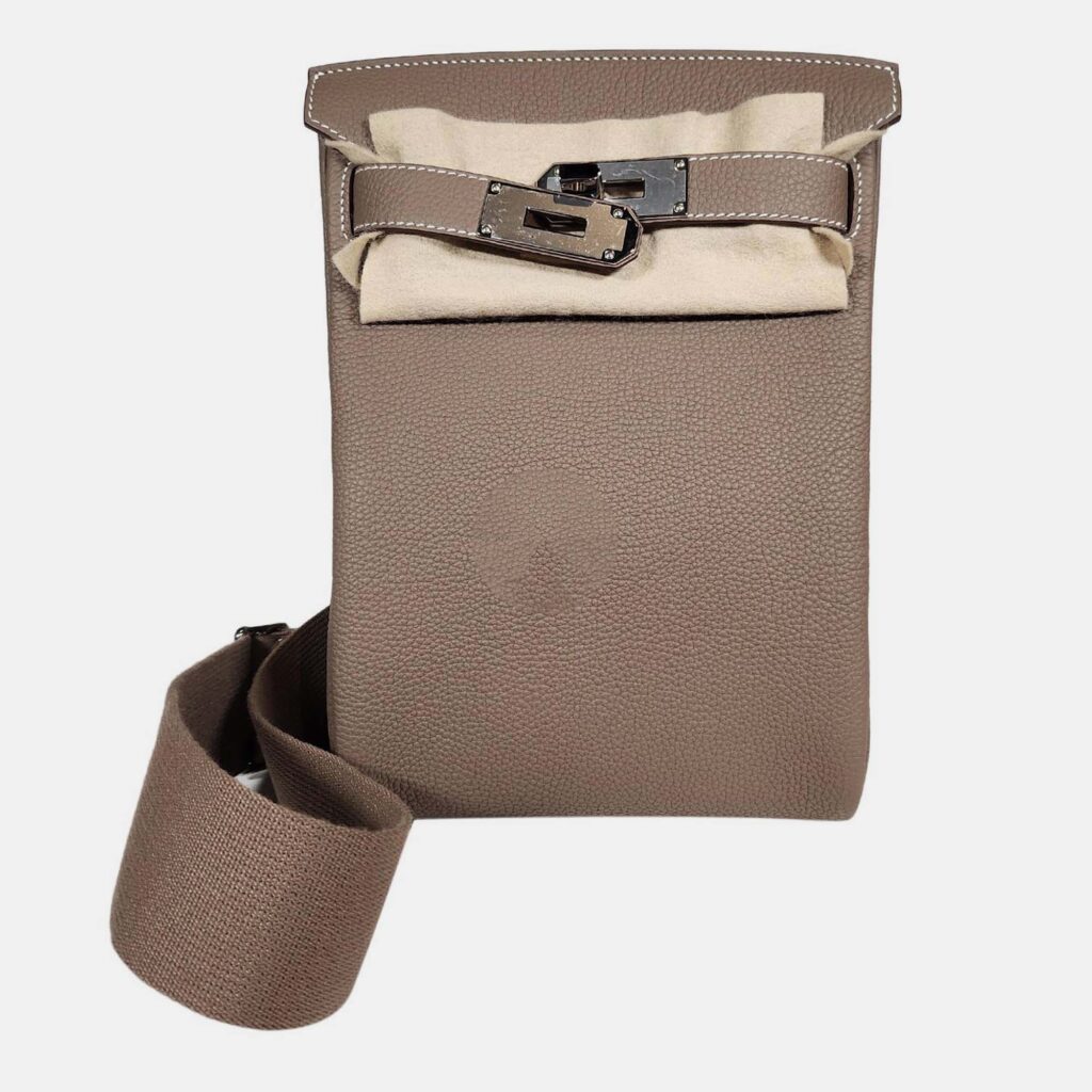 Hermes Etoupe Togo Hac A Dos PM Bag PHW Hermes Etoupe Togo Hac A Dos PM Bag PHW
