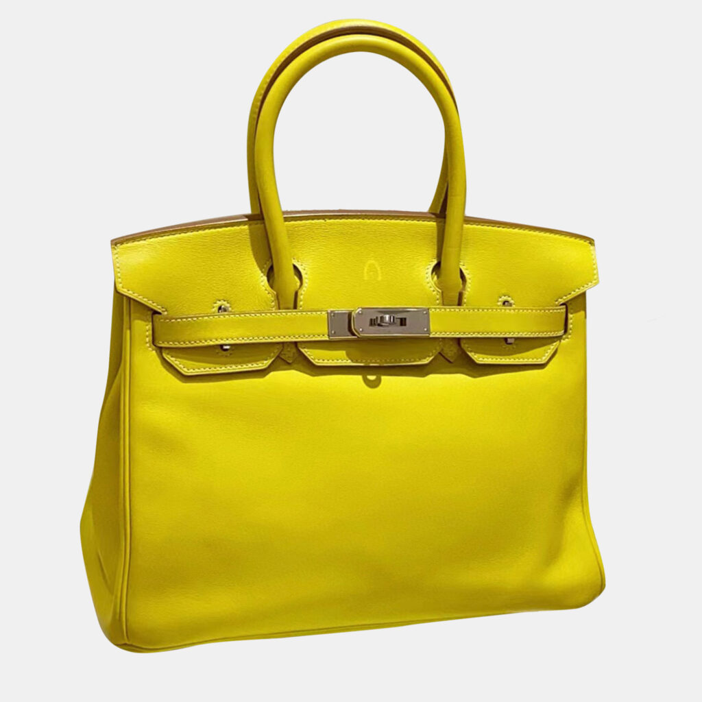Hermes Candy Yellow Swift Leather Birkin 30 Bag