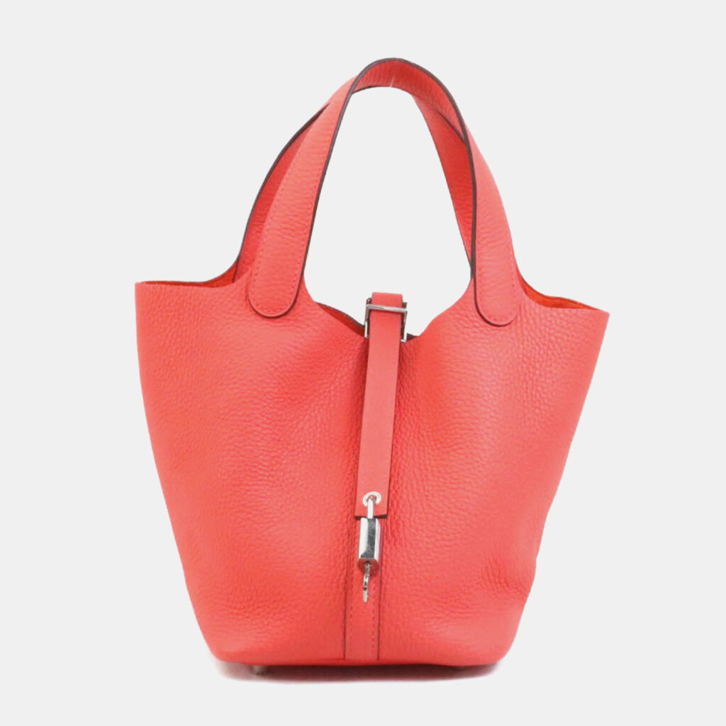 Hermes Rose Texas Taurillon Clemence Picotin Lock 18 Handbag Hermes Rose Texas Taurillon Clemence Picotin Lock 18 Handbag