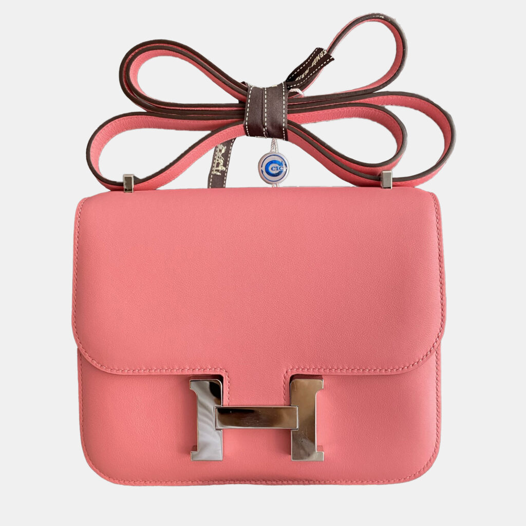 Hermes Constance 19 Rose Lipstick Swift Leather Shoulder Bag Hermes Constance 19 Rose Lipstick Swift Leather Shoulder Bag