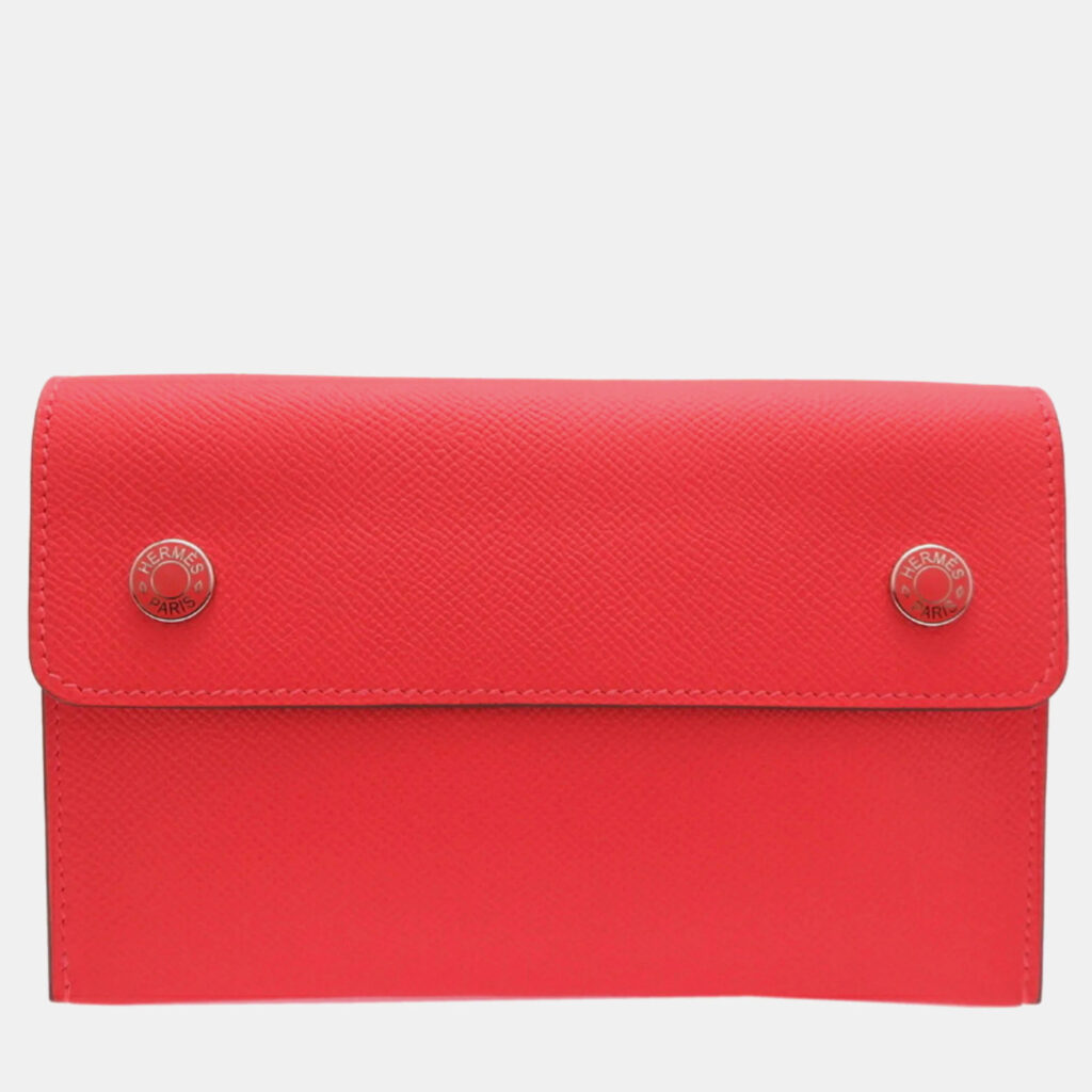 Hermes Nap Orange Epsom Leather Wallet Hermes Nap Orange Epsom Leather Wallet