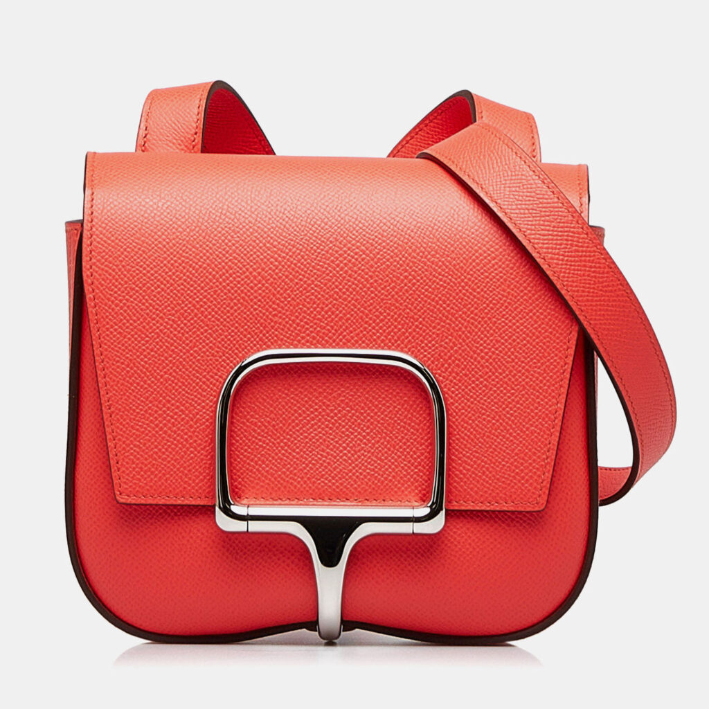 Hermes Mini Della Cavalleria Pink Tone Epsom Leather Shoulder Bag Hermes Mini Della Cavalleria Pink Tone Epsom Leather Shoulder Bag