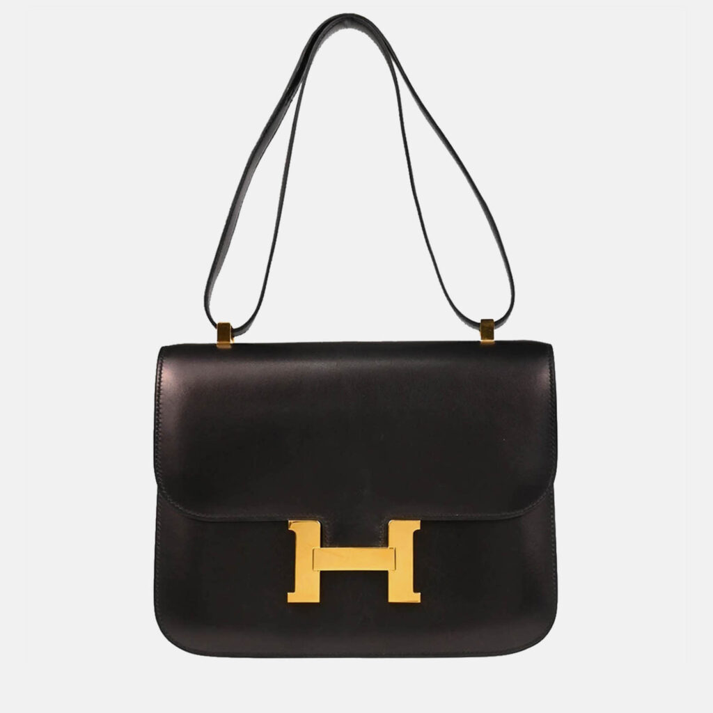 Hermes Constance 23 Black Box Calf Shoulder Bag Hermes Constance 23 Black Box Calf Shoulder Bag
