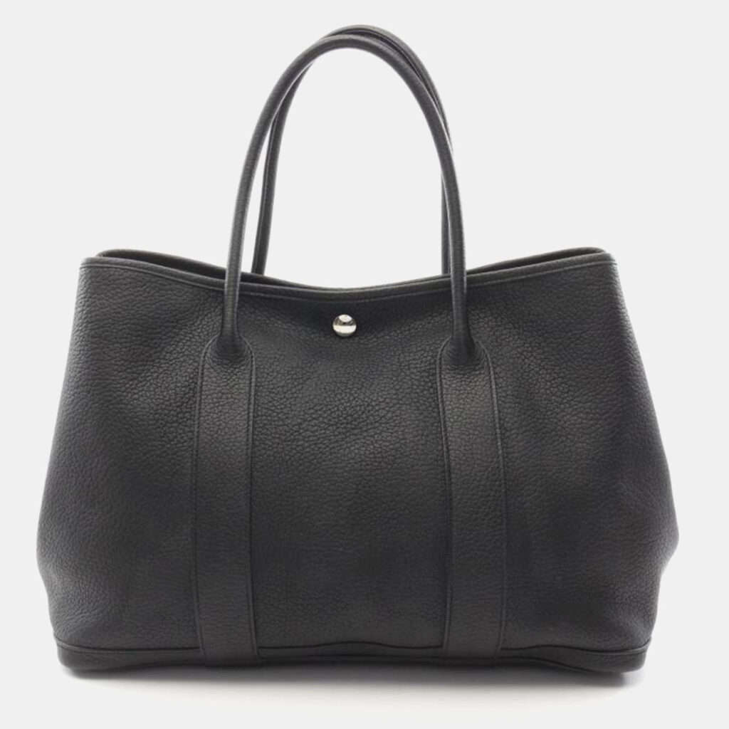 Hermes Garden Party PM Black Leather Bag Hermes Garden Party PM Black Leather Bag