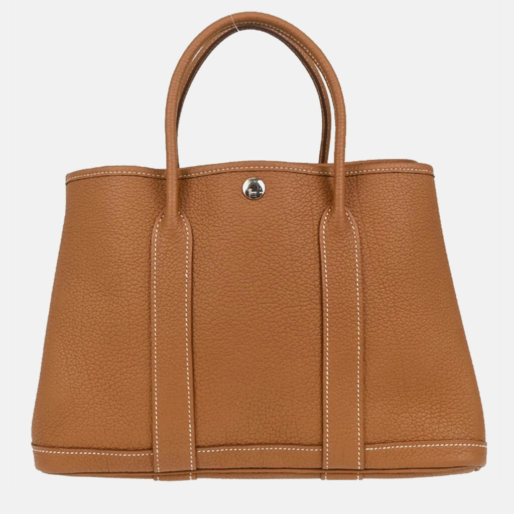 Hermes Garden Party 30 TPM Gold Negonda Leather Tote Bag Hermes Garden Party 30 TPM Gold Negonda Leather Tote Bag