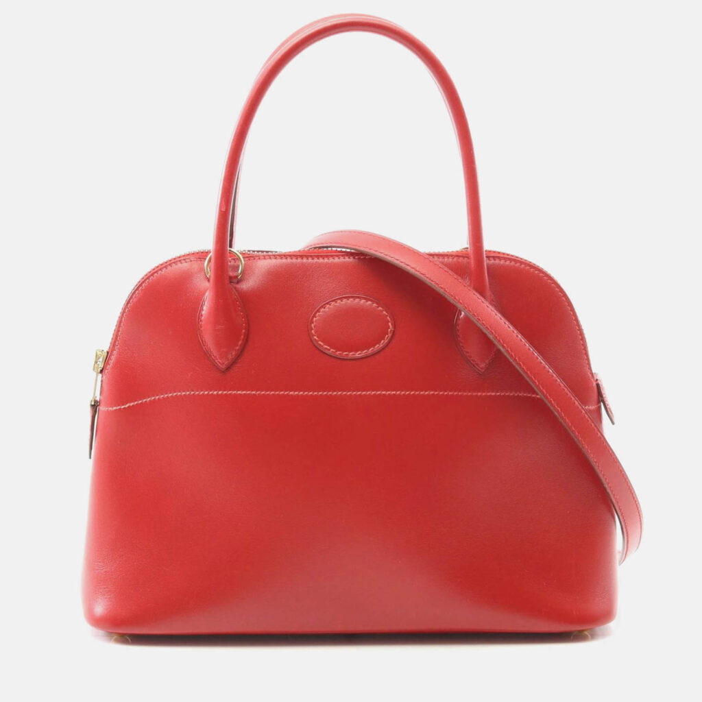 Hermes Bolide27 Rouge Vif Box Calf Handbag W GHW Hermes Bolide27 Rouge Vif Box Calf Handbag W GHW