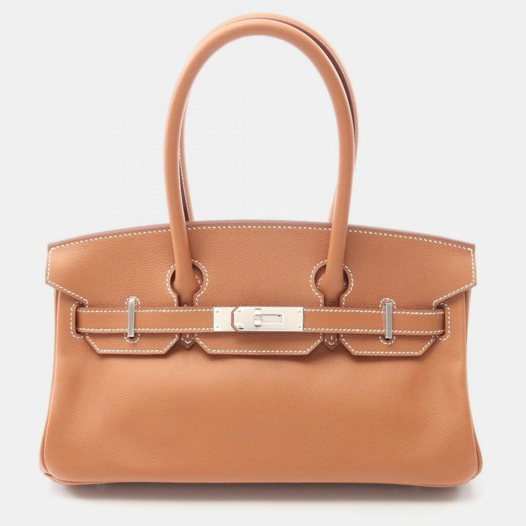 Hermes Shoulder Birkin 29 Shoulder Bag Evercolor Leather Brown Gold Hermes Shoulder Birkin 29 Shoulder Bag Evercolor Leather Brown Gold