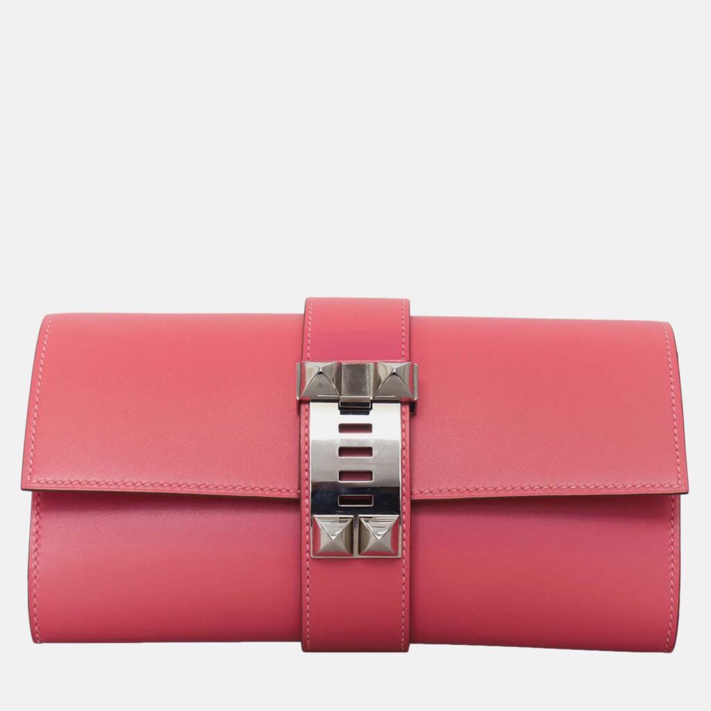 Hermes Medor 23 Tadelakt Leather Clutch Bag Hermes Medor 23 Tadelakt Leather Clutch Bag