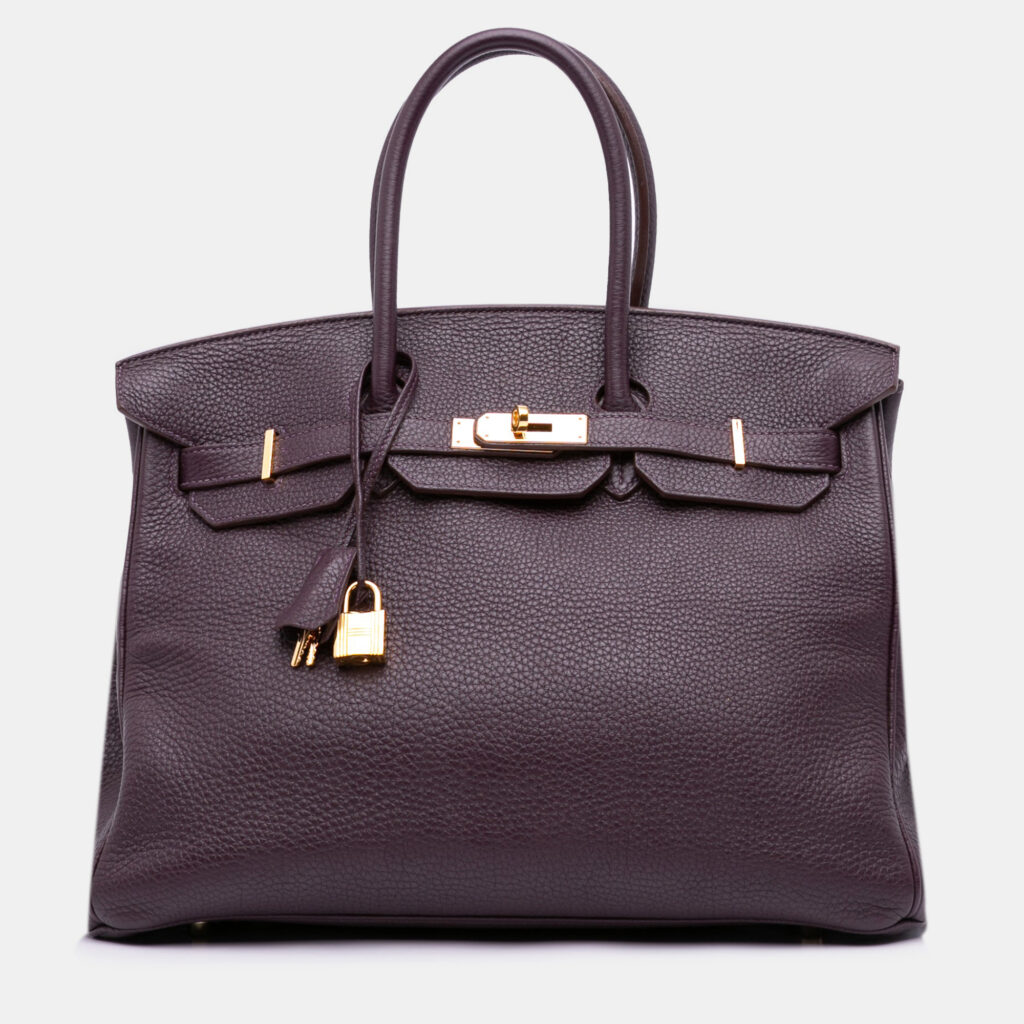 Hermes Birkin 35 Purple Togo Leather Shoulder Bag Hermes Birkin 35 Purple Togo Leather Shoulder Bag