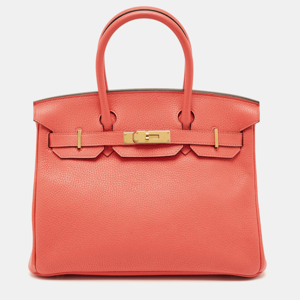 Hermes Rose Jaipur Taurillon Clemence Leather Gold Finish Birkin 30 Bag Hermes Rose Jaipur Taurillon Clemence Leather Gold Finish Birkin 30 Bag