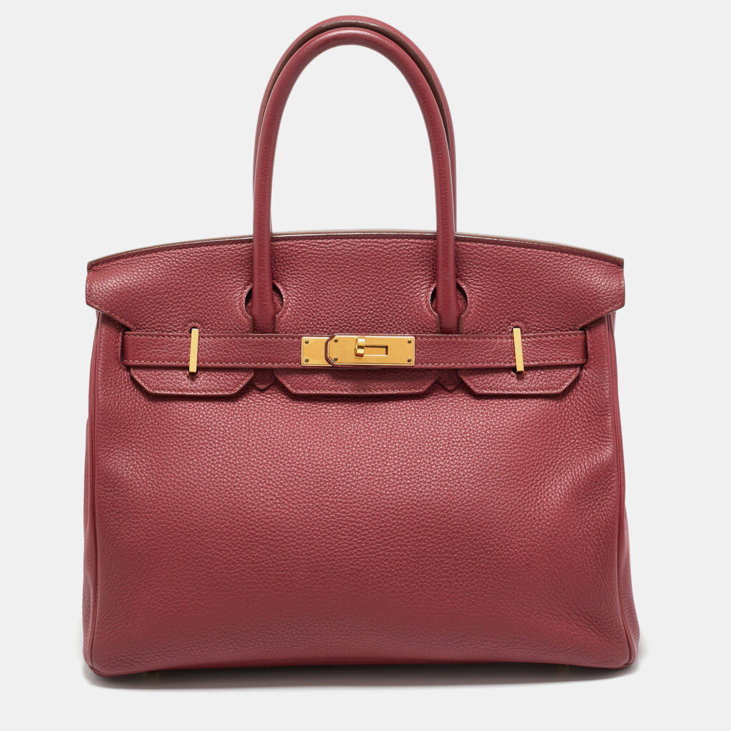 Hermes Rubis Togo Leather Gold Finish Birkin 30 Bag Hermes Rubis Togo Leather Gold Finish Birkin 30 Bag