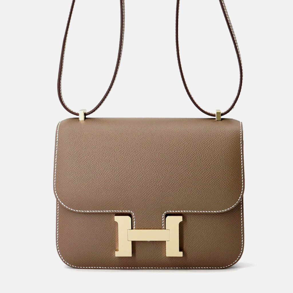 Hermes Constance Mini Etoupe Epsom Leather Shoulder Bag Hermes Constance Mini Etoupe Epsom Leather Shoulder Bag