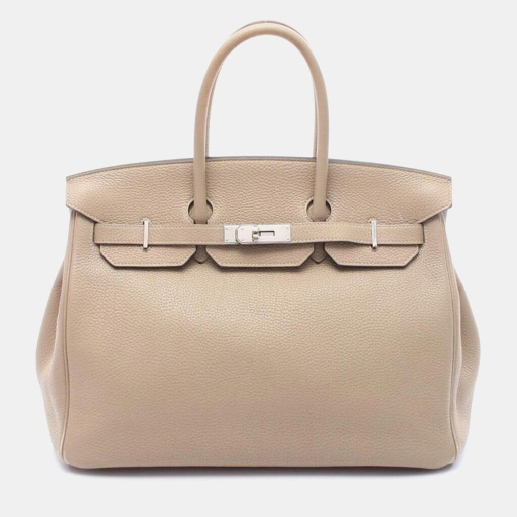 Hermes Birkin 35 Trench Beige Leather Handbag Hermes Birkin 35 Trench Beige Leather Handbag