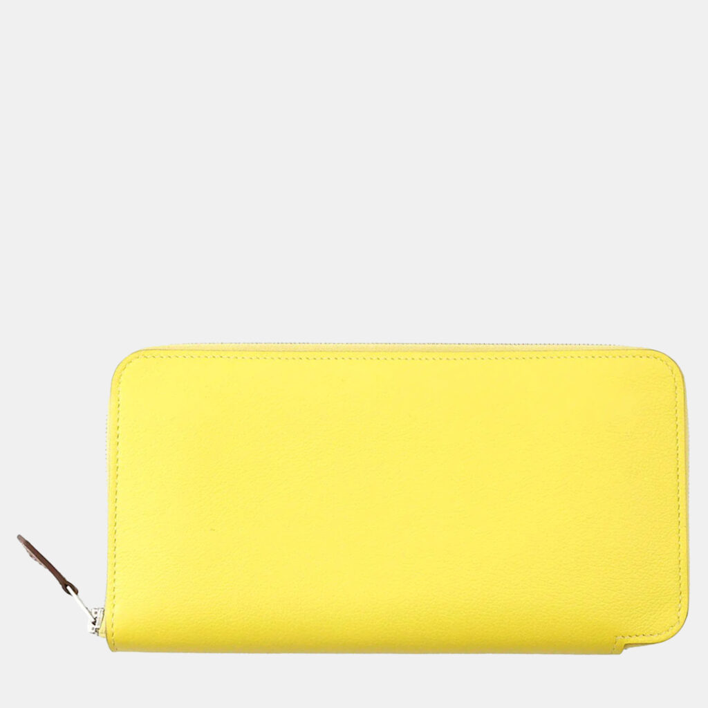 Hermes Azap Long Lime Evercolor Leather Wallet Hermes Azap Long Lime Evercolor Leather Wallet