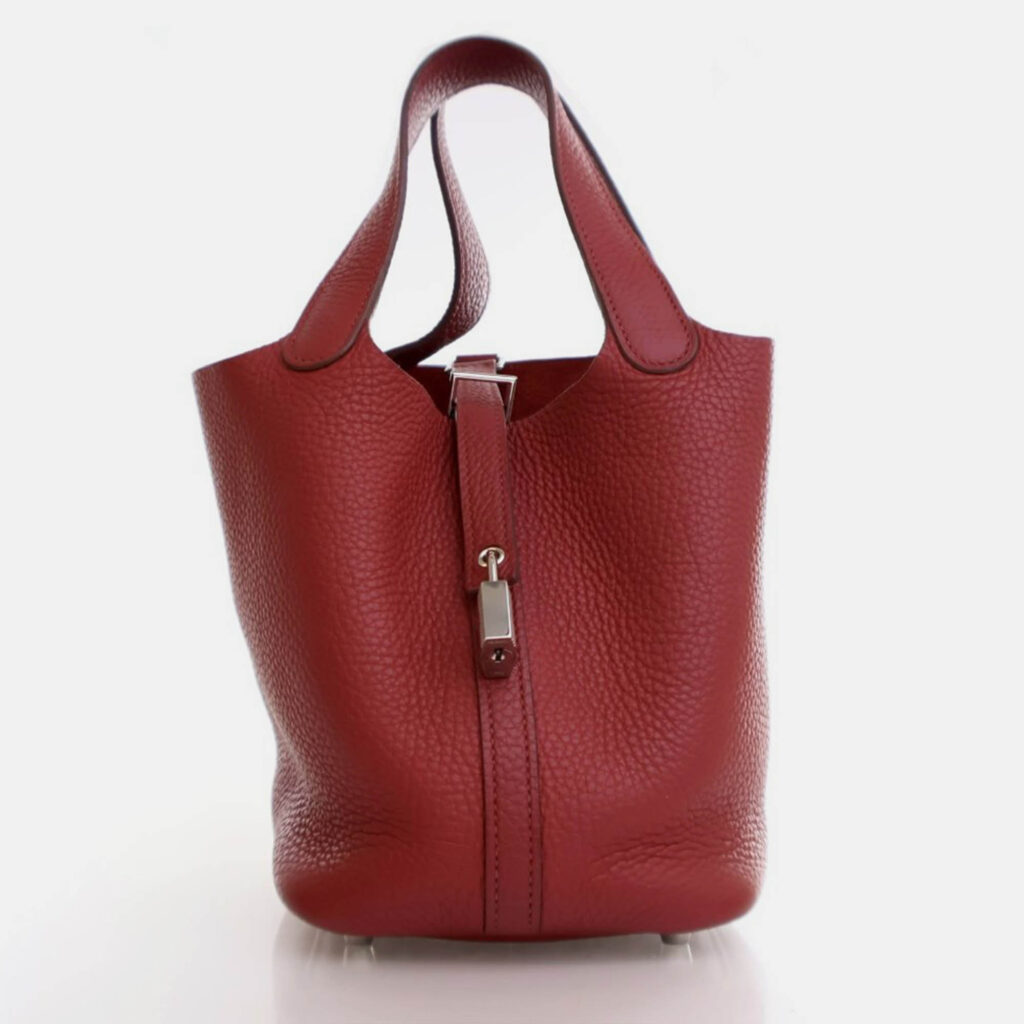 Hermes Picotin Lock 18 Rouge Grenat Clemence Bag Hermes Picotin Lock 18 Rouge Grenat Clemence Bag