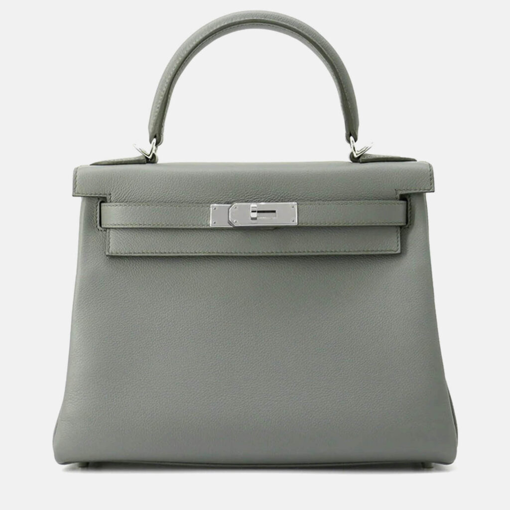 Hermes Kelly Retourne Vert Amand Evercolor Size 28