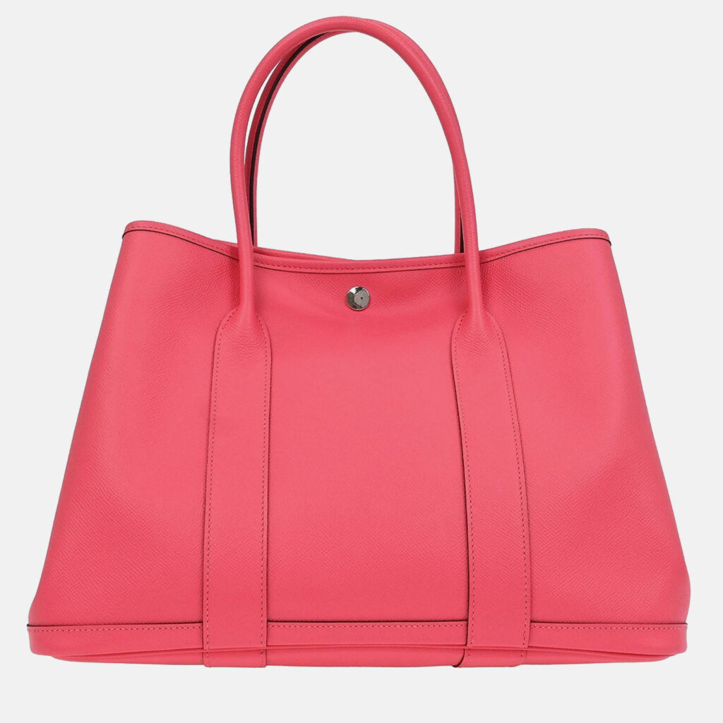 Hermes Garden Party 36 Rose Azalee Epsom Leather Tote Bag Hermes Garden Party 36 Rose Azalee Epsom Leather Tote Bag
