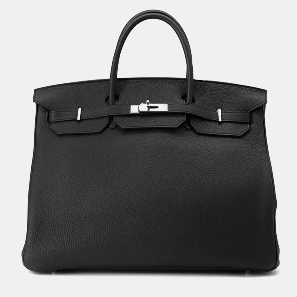 Hermes Birkin 40 Black Togo Leather Handbag