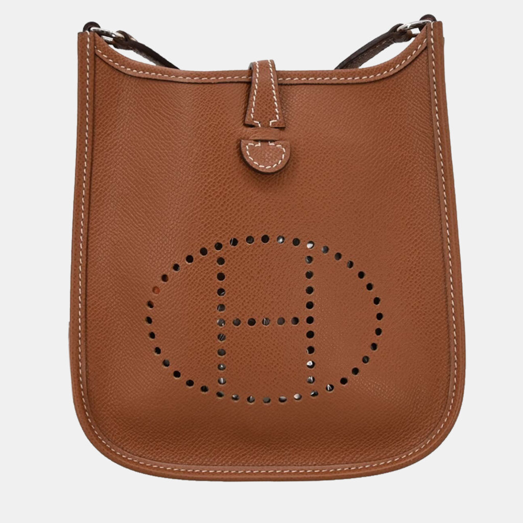 luxury-women-hermes-used-handbags-p1217085-006-1.jpg Hermes Cognac Epsom Evelyne TPM Shoulder Bag