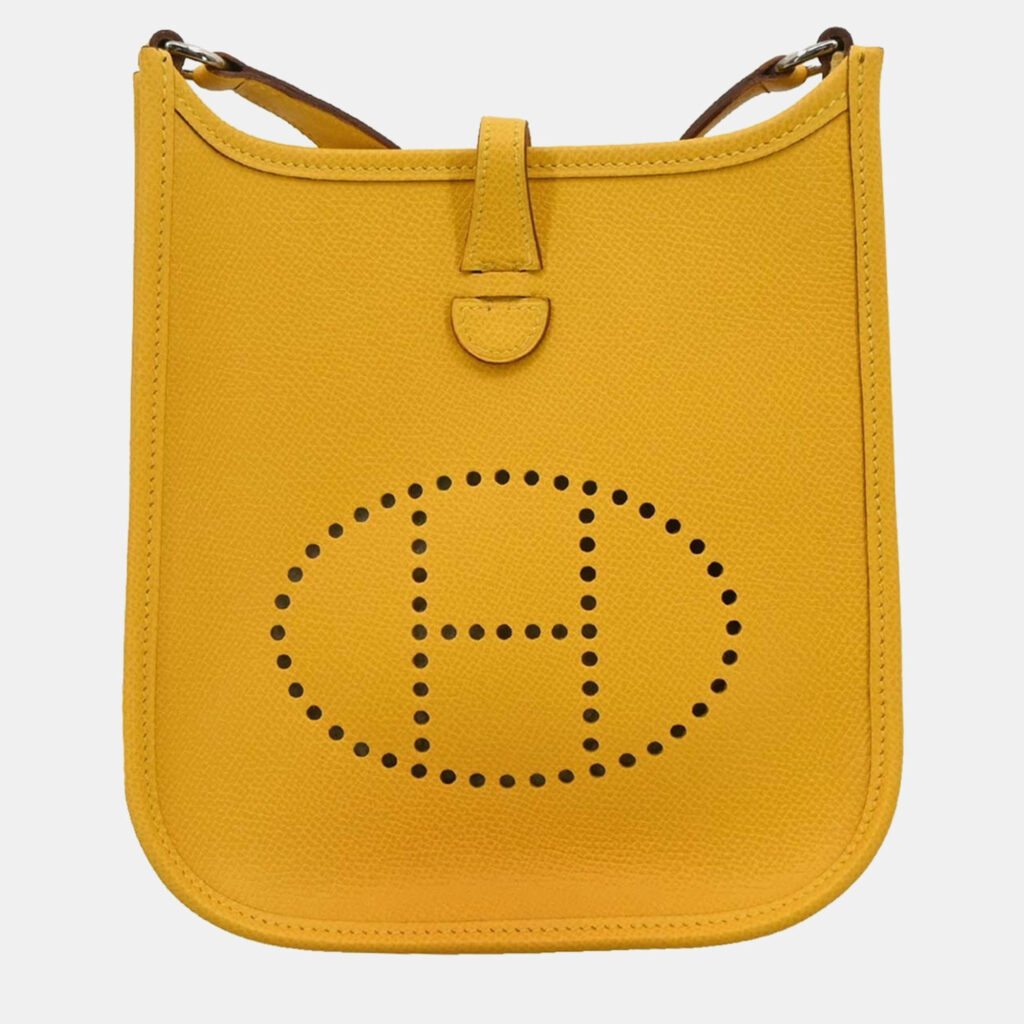 Hermes Jaune Epsom Evelyne TPM Shoulder Bag Hermes Jaune Epsom Evelyne TPM Shoulder Bag