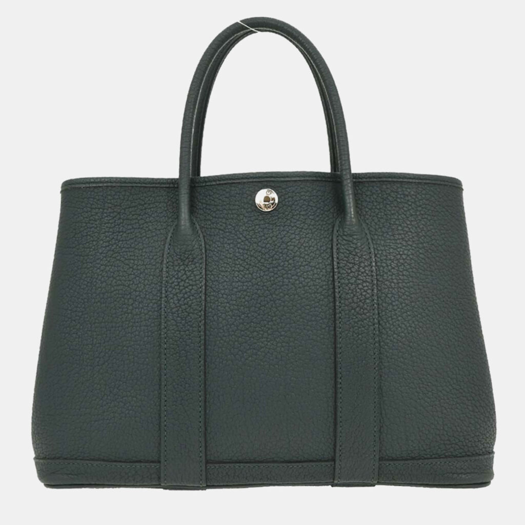 luxury-women-hermes-used-handbags-p1217929-005-1.jpeg Hermes Vert Cypres Negonda Garden Party 30 TPM Tote Handbag