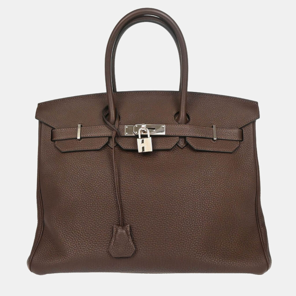 Hermes Ebene Togo Birkin 35 Handbag Hermes Ebene Togo Birkin 35 Handbag