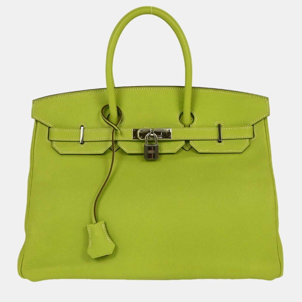 luxury-women-hermes-used-handbags-p1218683-005.jpeg Hermes Birkin 35 Kiwi Epsom Candy Handbag