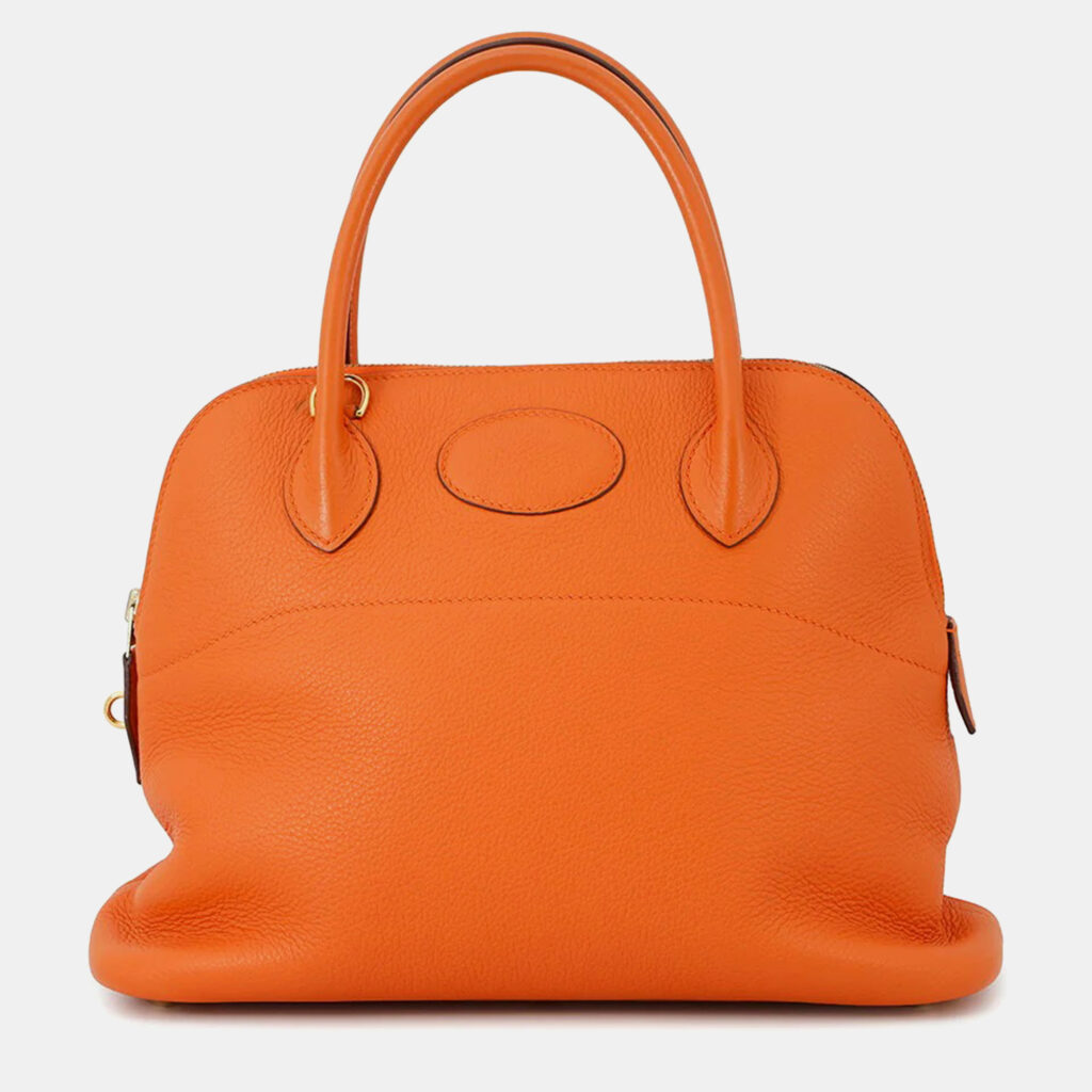 Hermes Bolide 31 Orange Taurillon Clemence Bag