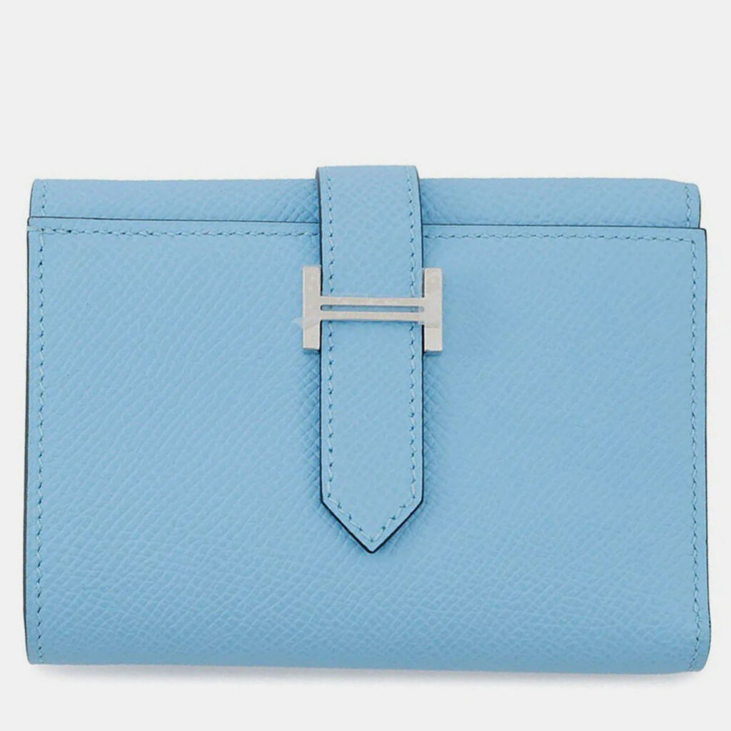Hermes Bean Combine Verso Celeste/Vert Jade Epsom