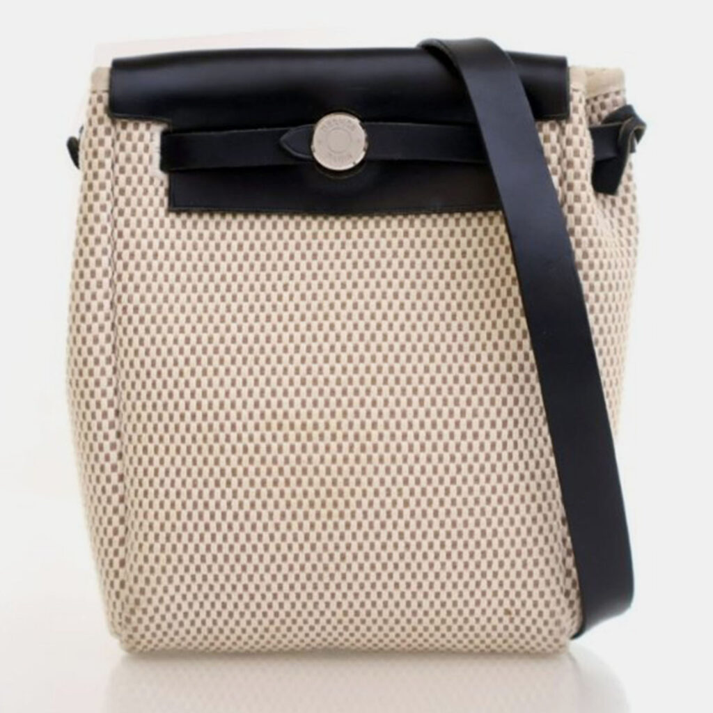 Hermes Noir Toile Herbag TPM