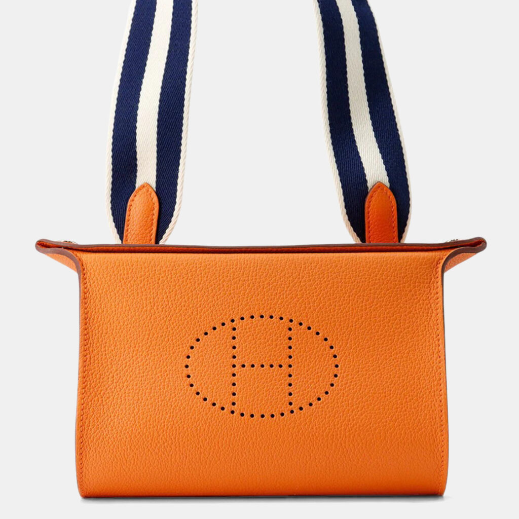Hermes Videpoches Orange Togo Leather Shoulder Bag Hermes Videpoches Orange Togo Leather Shoulder Bag