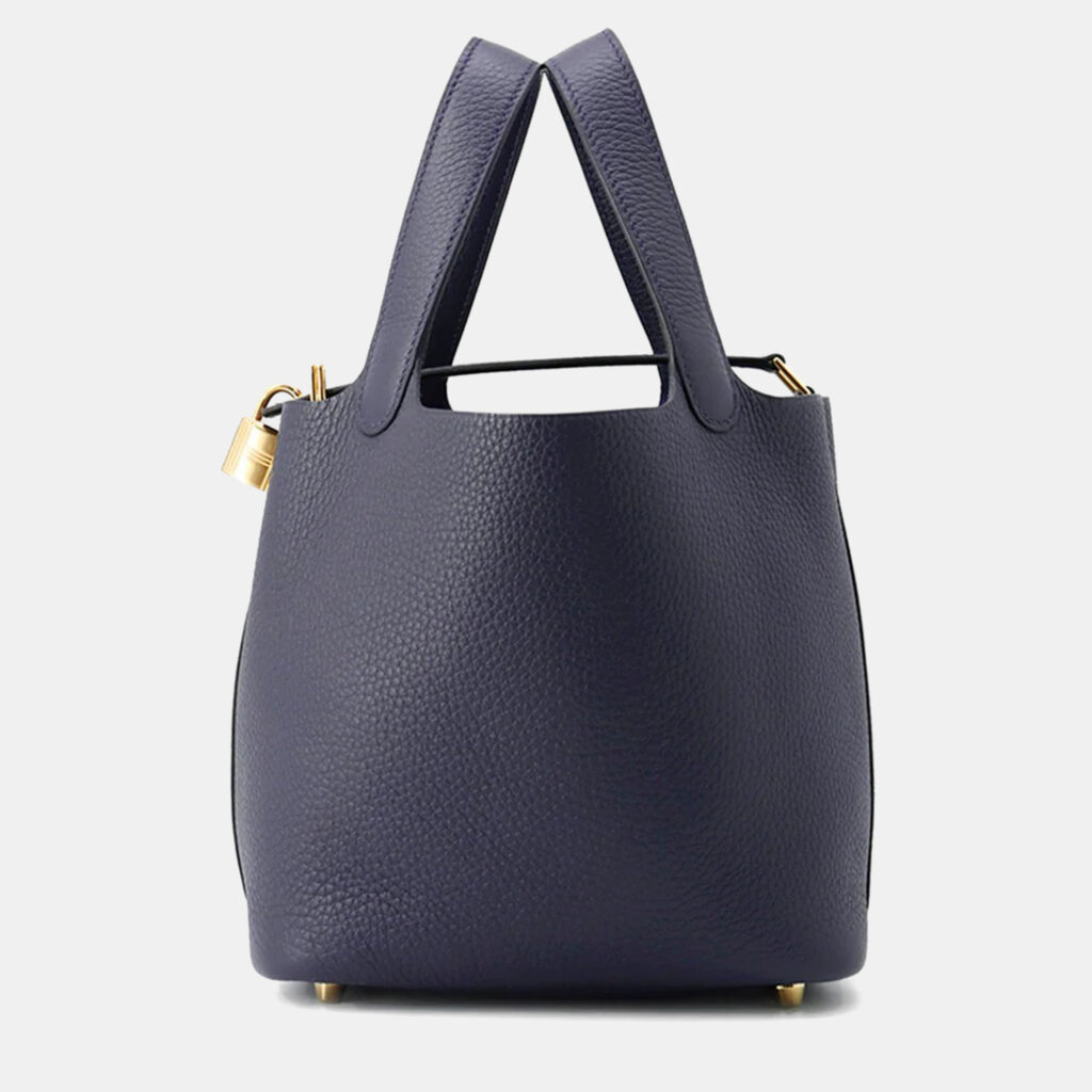 Hermes Picotin Lock 18 Blue Nuit Taurillon Clemence Hermes Picotin Lock 18 Blue Nuit Taurillon Clemence