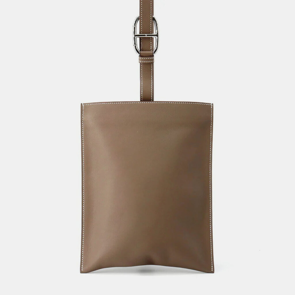 Hermes Portefeuille Poschamp Plus Etoupe Swift Leather