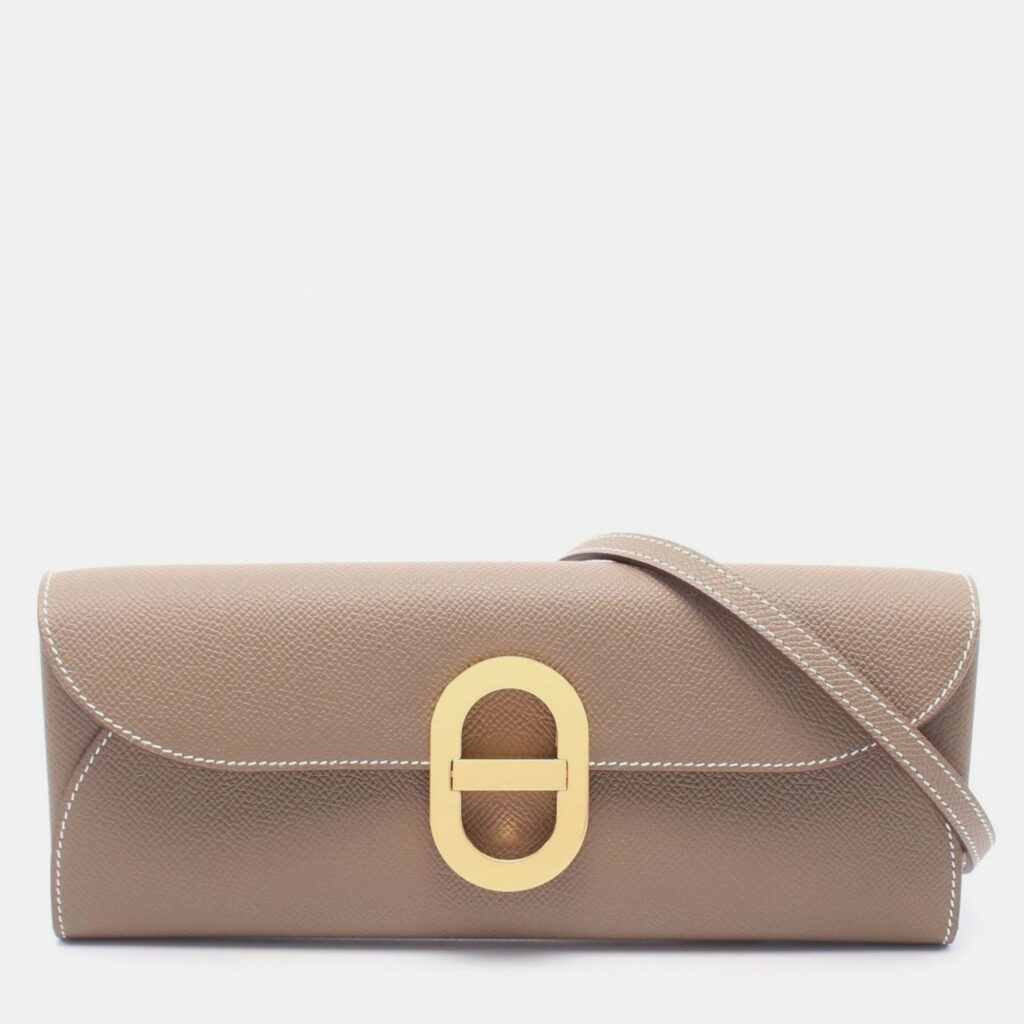 Hermes Chaine d'Ancre Etoupe Epsom Leather Shoulder Bag Hermes Chaine d'Ancre Etoupe Epsom Leather Shoulder Bag