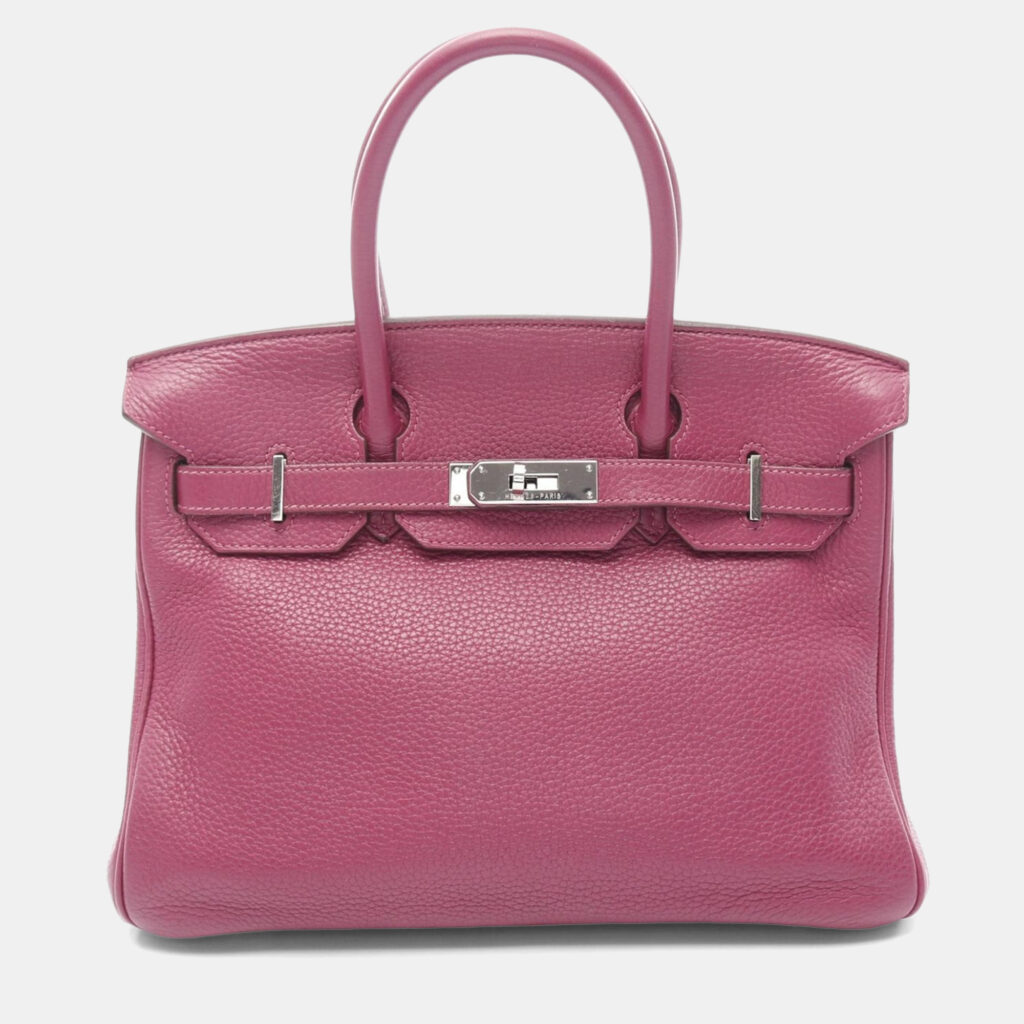 Hermes Birkin 30 Tosca Taurillon Clemence Leather Tote Bag Hermes Birkin 30 Tosca Taurillon Clemence Leather Tote Bag