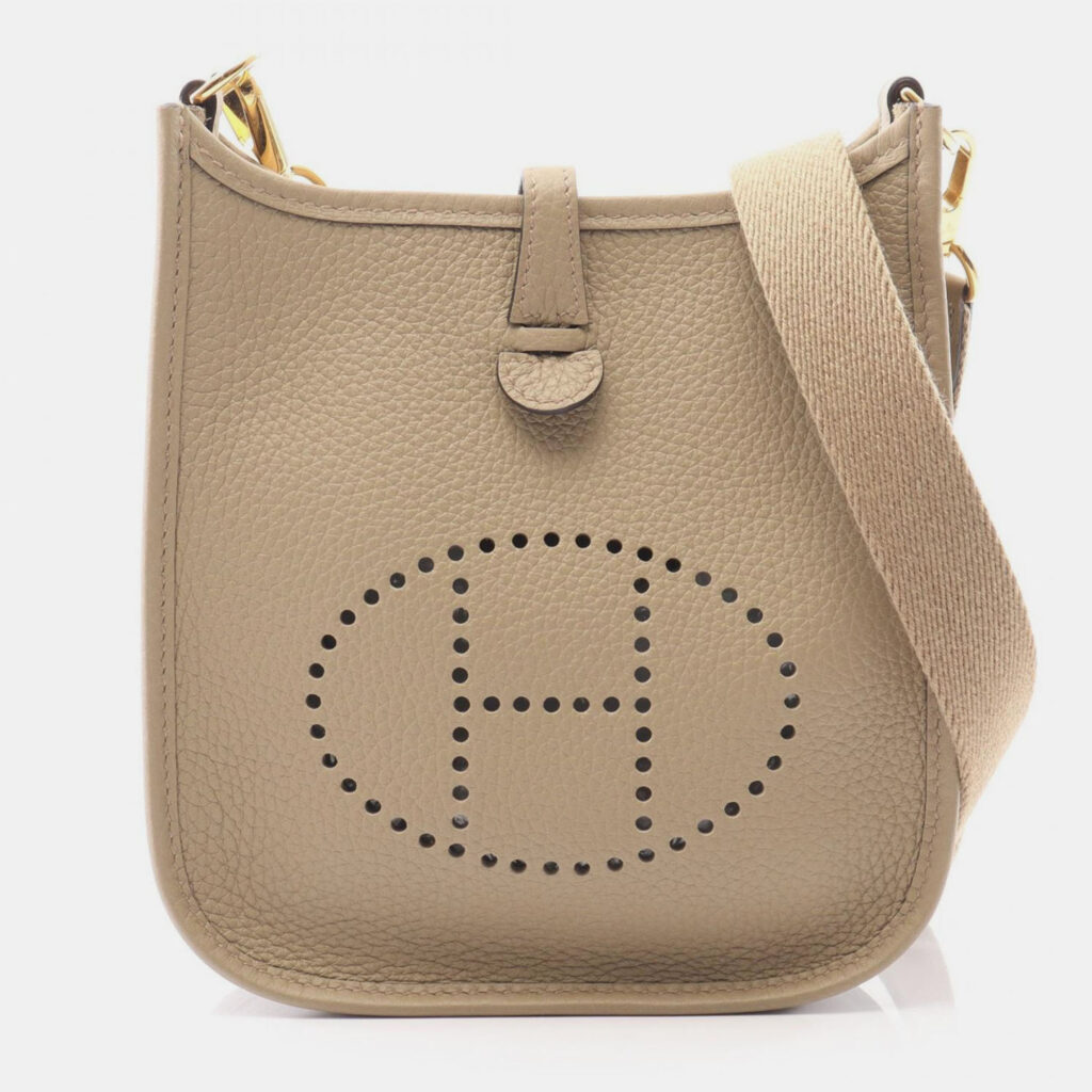 Hermes Evelyne TPM Amazon Beige Marfa Clemence Leather Shoulder Bag Hermes Evelyne TPM Amazon Beige Marfa Clemence Leather Shoulder Bag