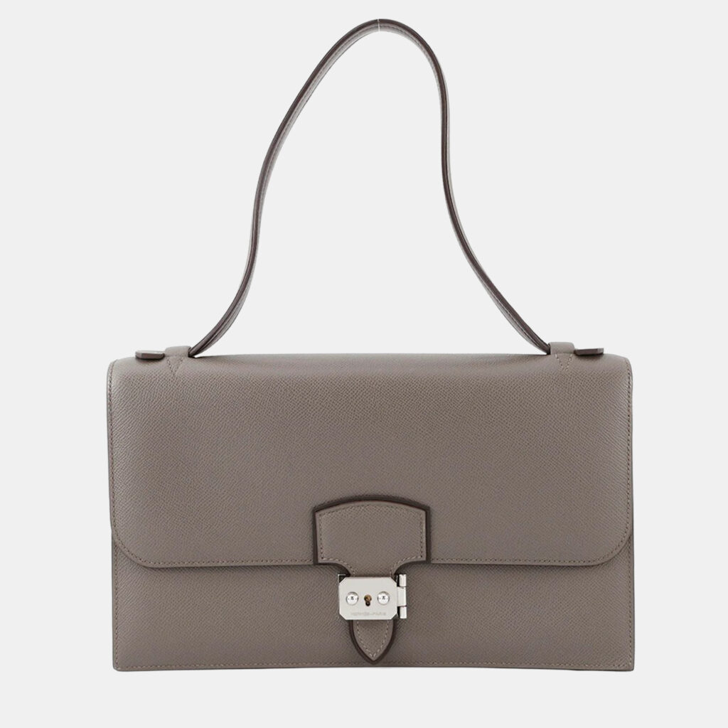 Hermes Sac A Depeches Etain Epsom Shoulder Bag Hermes Sac A Depeches Etain Epsom Shoulder Bag