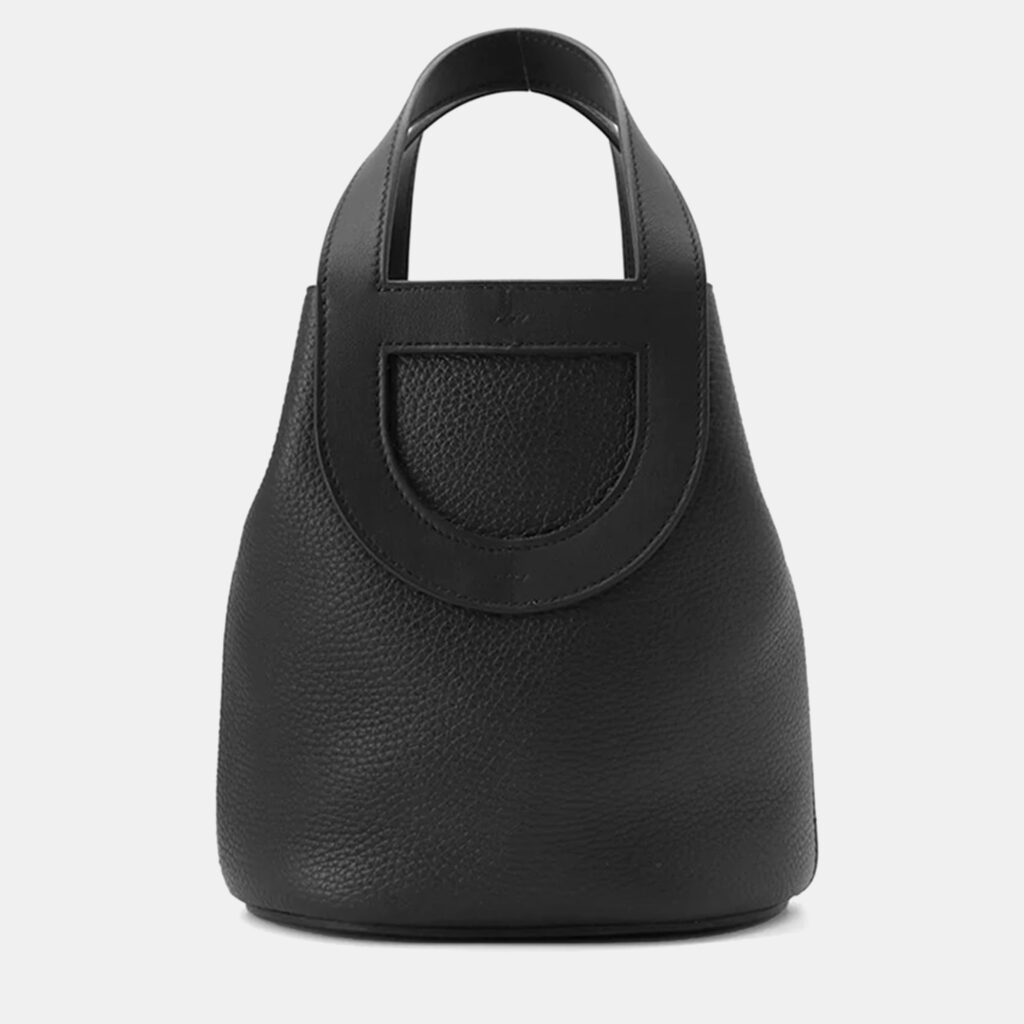 Hermes In-The-Loop Black Taurillon Clemence 18 Tote Hermes In-The-Loop Black Taurillon Clemence 18 Tote